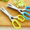 Multi Kitchen Vegetable Knives 5 Layers Scissors