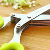 Multi Kitchen Vegetable Knives 5 Layers Scissors