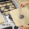 4PCS Non-Stick Heat Resistance Fiber Glass Cloth Stove Top Covers Reusable