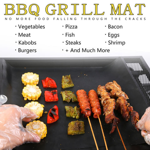 2 pcs BBQ Grill Mat