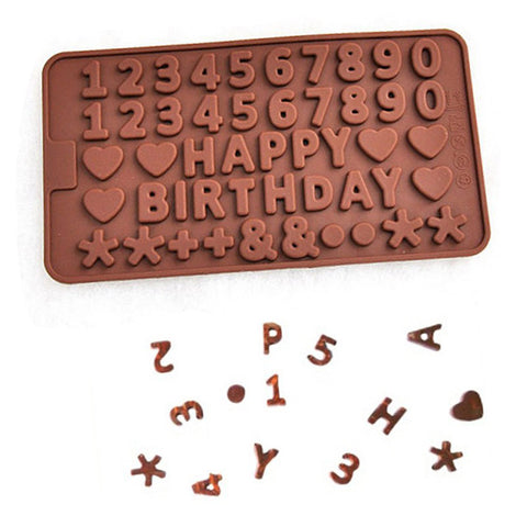 Chocolate Happy Birthday & Letter Molds