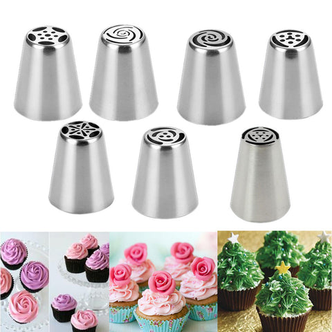 7Pcs Russian Tulip Icing Piping Nozzle