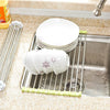 High quality Sink Rack Roll Stainless Steel Folding Drain Rack